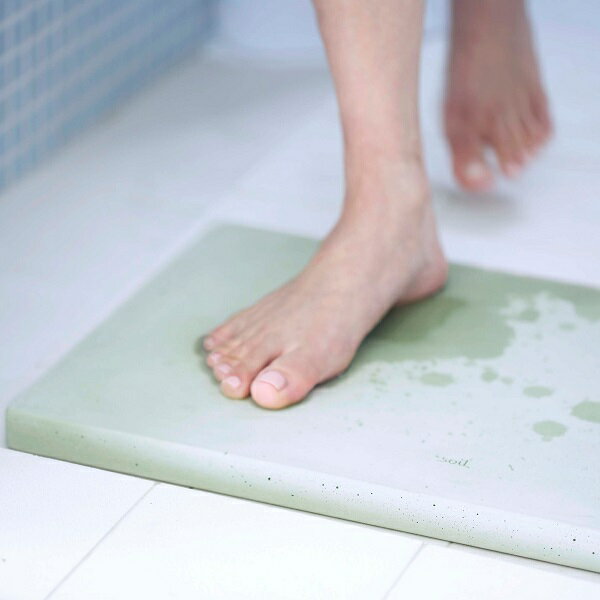 soil 　珪藻土　 珪藻土で作ったバスマット！”soil（ソイル）”BATH MAT【左官 日本 自然 天然素材 吸水 乾燥】 インテリア雑貨＆キッチン雑貨のお店hono おしゃれ かわいい プレゼント ギフト 内祝い 小物