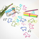 愛着と驚きがある動物フォルムの輪ゴム!Animal Rubber Band(アニマルラバーバンド)Farm7ピースパック×10パック インテリア雑貨&キッチン雑...