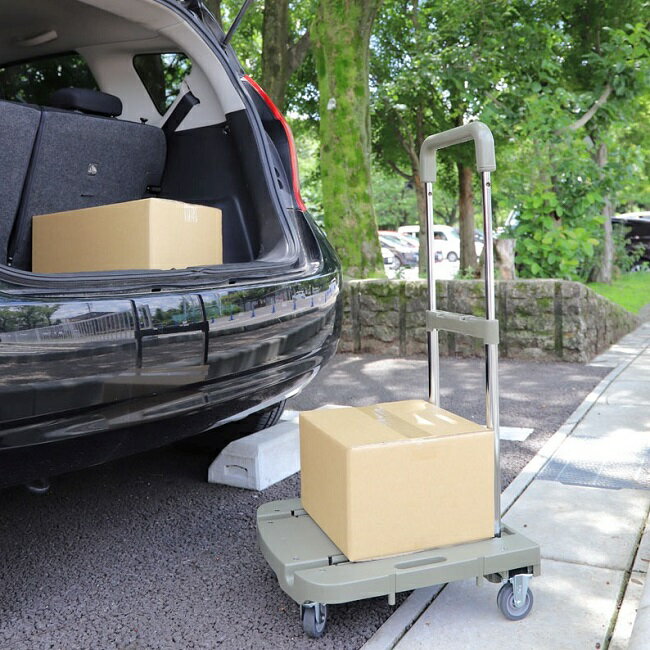 コンパクトに折り畳める台車！”COLLEND（コレンド）”F.S.ハンドルカート【折りたたみ 軽量 伸縮 キャスター 収納】インテリア雑貨＆キッチン雑貨のお店hono おしゃれ かわいい プレゼント ギフト 内祝い 小物