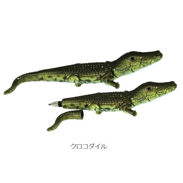 生物モチーフのボールペン！アニマルボールペン×6本【サメ イルカ ワニ シャチ 海 動物】 インテリア雑貨＆キッチン雑貨のお店hono おしゃれ かわいい プレゼント ギフト 内祝い 小物の商品画像 2