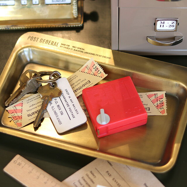 ビンテージ風のマネートレー!”POST GENERAL”GOOD VIBE TRAY(グッドバイブトレー)レクト L 【トレイ ヴィンテージ 工業 インダストリ...