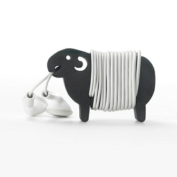 すっきりとケーブルをまとめるケーブルホルダー！”+d”Sheep（シープ）×5個【モバイル コード プラスディー イヤホン 羊】インテリア＆キッチン雑貨・ファッション小物のお店hono プチギフト