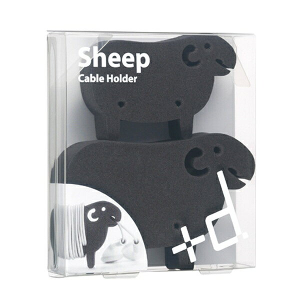 すっきりとケーブルをまとめるケーブルホルダー！”+d”Sheep（シープ）×5個【モバイル コード プラスディー イヤホン 羊】インテリア＆キッチン雑貨・ファッション小物のお店hono プチギフト