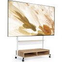 【訳あり新品★外箱段ボールにキズ・汚れあり・中身は新品です】 テレビスタンド Kシリーズ テレビ台 マウント付き 移動式 60〜100インチ オーク