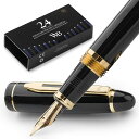 《訳あり新品★外箱段ボールにキズ・汚れあり・中身は新品です》ワーズワース&ブラック最高級のプレミアムメタル万年筆 24本の万年筆インクカートリッジ