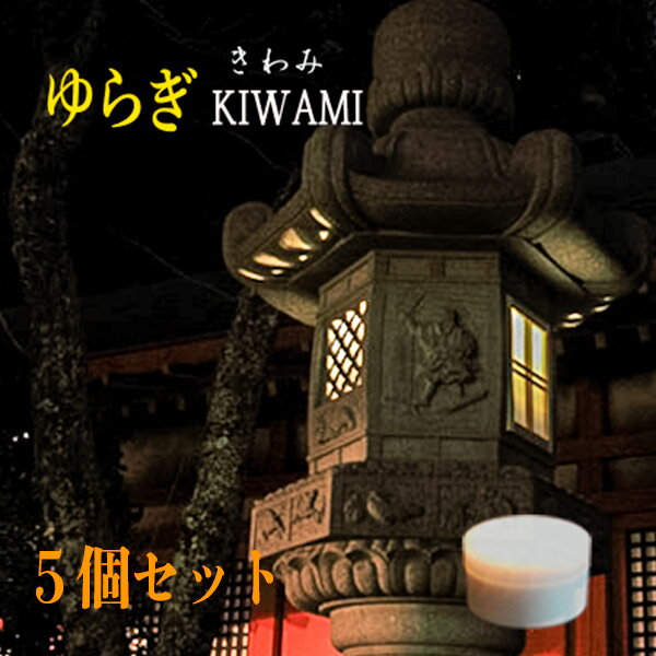 電池式LEDライト 螢の華“ゆらぎkiwami 5個セット”庭園灯 石灯篭 ゆらぎ 乾電池式 コンパクト 防水 イベント照明 屋外照明 野外 屋外 620-05