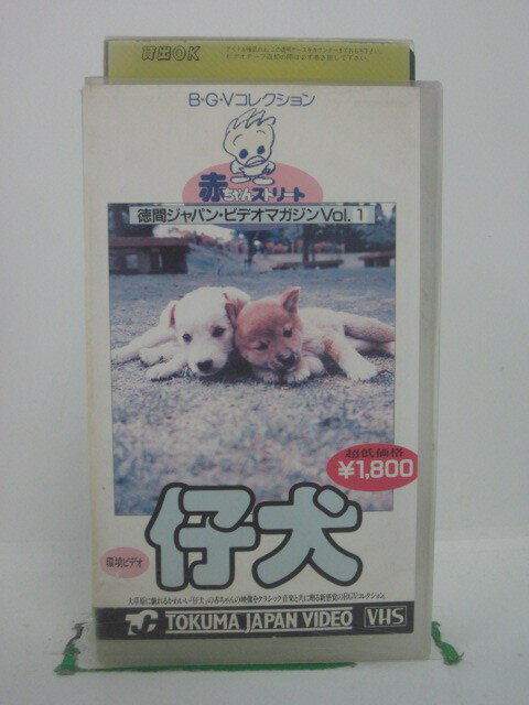 H5 42006 【中古・VHSビデオ】「赤ちゃんストーリーVOL.1　仔犬」大草原に戯れかわいい『仔犬』の赤ちゃんの映像をクラシック音楽と共に贈る新感覚のBGMコレクション。