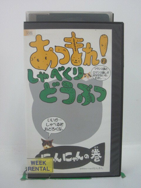 H5 44876【中古・VHSビデオ】「あつまれ! しゃべくりどうぶつ/ニャンニャンの巻」吹越満/蜷川美穂