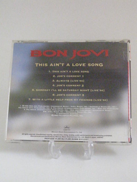 H4 13766【中古CD】「THIS AIN'T A LOVE SONG」BON JOVI