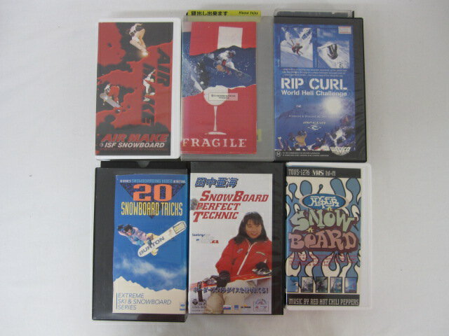 HVS01123【送料無料】【中古・VHSビデオセット】「"●20スノーボード・トリックス ●SNOWBOARO ●FRAGILE●..