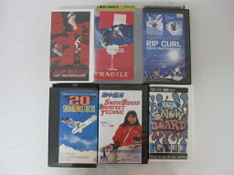 HVS01123【送料無料】【中古・VHSビデオセット】「"●20スノーボード・トリックス ●SNOWBOARO ●FRAGILE●田中亜海　スノーボード・パーフェクト・テクニック●RIP CURL ●AIR MAKE 他。全6本"」