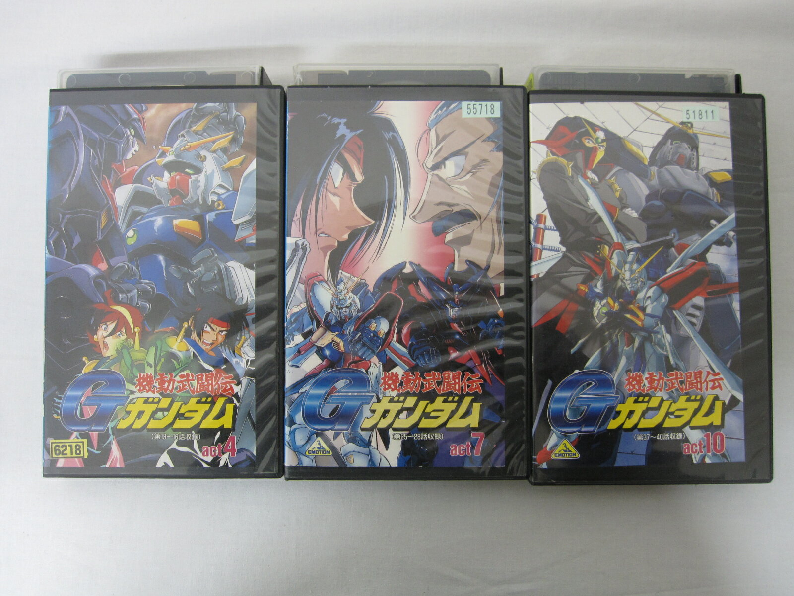 HVS01468【送料無料】【中古・VHSビデオセット】「Gガンダム VOL.4.7.10　計3本」