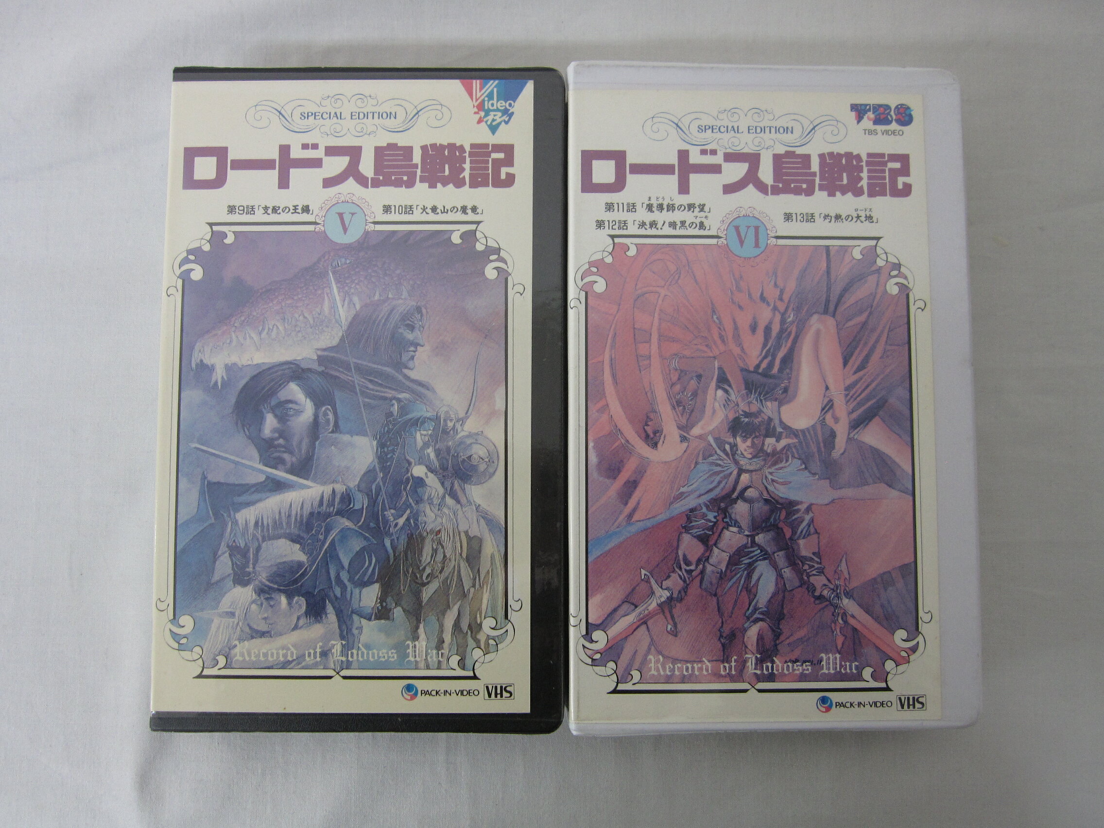 HVS01585【送料無料】【中古・VHSビデオセット】「ロードス島戦記 VOL.5.6　計2本」