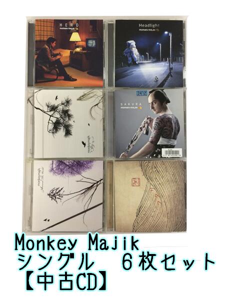 GR190「Monkey Majik 通常盤 シングルCD6枚セット」☆邦楽★お買い得★【中古CD】