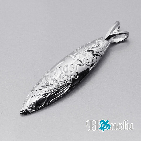 ハワイアンジュエリー厚みのあるたる型ホヌとスクロールサーフボードPH ペンダントヘッド