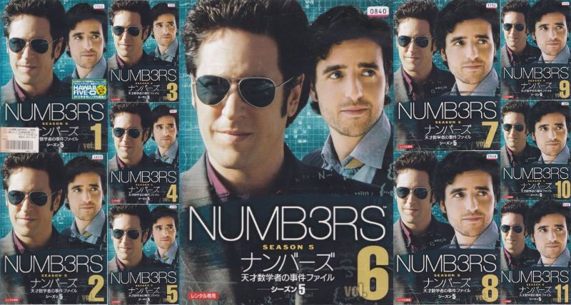 NUMB3RS ナンバーズ 天才数学者の事件ファイル シーズン5　主演　ロブ・モロー　中古DVD