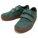 ARETH アース : スエードレザー ベルクロスニーカー I velcro GREEN×GUM