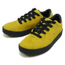 ARETH アース : スエードスニーカー 靴 ,スケートシューズ YELLOW×BLACK
