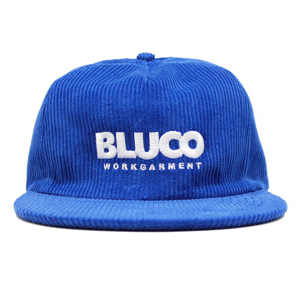 BLUCO ブルコ : ロゴ コーデュロイキャップ BLUE 1