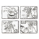 CLUCT クラクト × DAISUKE SAWAI サワイ ダイスケ : ウッドパネル4枚セット