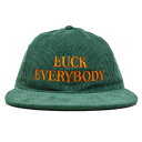 CLUCT クラクト: メッセージ コーデュロイキャップ GREEN