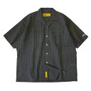 F.A.T. エフエーティー : 半袖リップル ストライプシャツ Gray