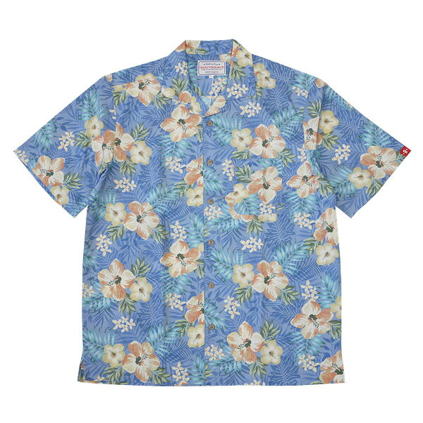 GRAVYSOURCE グレイビーソース : 半袖アロハシャツ BLUE
