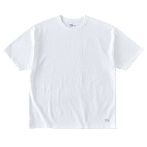 ORGANICSTA オーガニックスタ : 半袖オーガニックコットン プレーンTシャツ WHITE