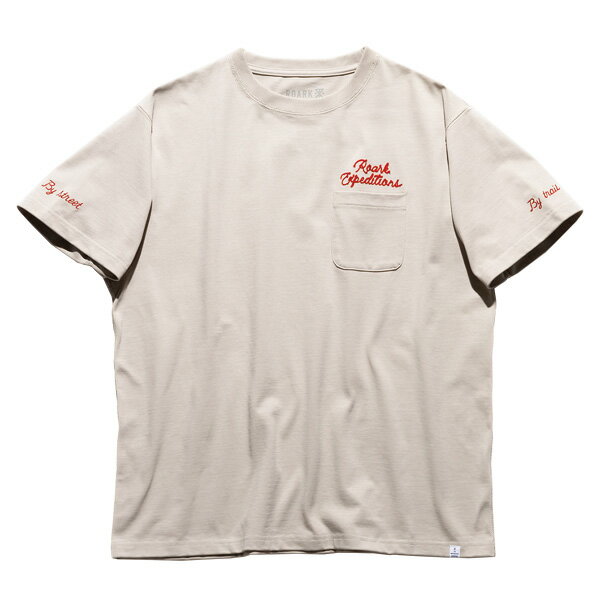 Rakuten - ROARK ロアーク : 半袖ヘビーウェイト メッセージポケットTシャツ Off White