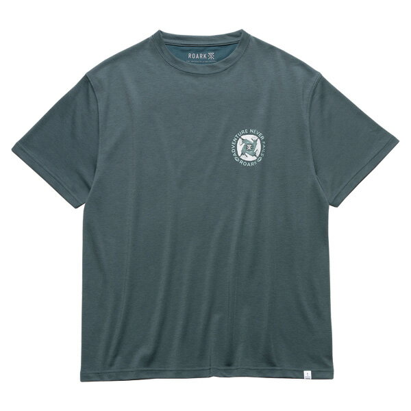 Rakuten - ROARK ロアーク : 半袖ドライリリース ラップロゴTシャツ Smoke Sage