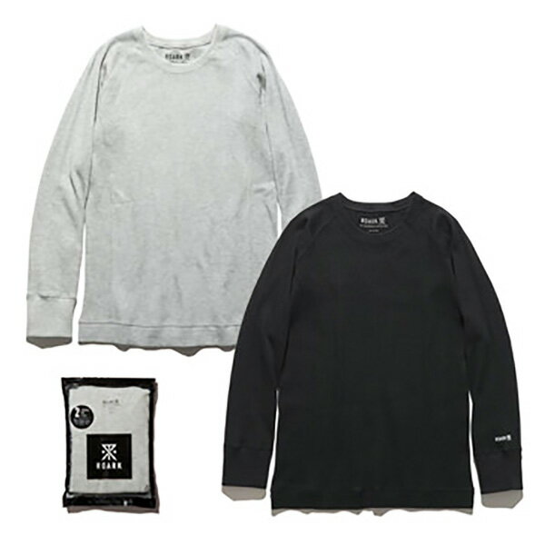 ROARK REVIVAL ロアーク リバイバル : 2パック サーマルTシャツ BLACK×GRAY