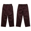 ROARK REVIVAL ロアーク リバイバル : リラックステーパードコットンツイルイージーパンツ Burgundy(4)