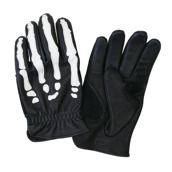 UNCROWD アンクラウド : レザーボーングローブ Black