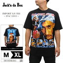 メンズ tシャツ ラップ アーティスト 海外物 TUPAC 2PAC 2パック トゥーパック ストリートファッション 古着ファッション ジャッキンダボックス zozo town ゾゾタウン M L XL 綿100