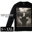 ロンt メンズ ブランド 長袖 ストリート 薄手 大きいサイズ | S~3XL 全2色 ブランド 着丈 短い カットソー トップス 綿100 アーティスト デザイン フロントプリント オシャレ かっこいい 人気 おすすめ 20代 30代 40代 50代 大人 クリスマス メンズファッション JACKNDABOX