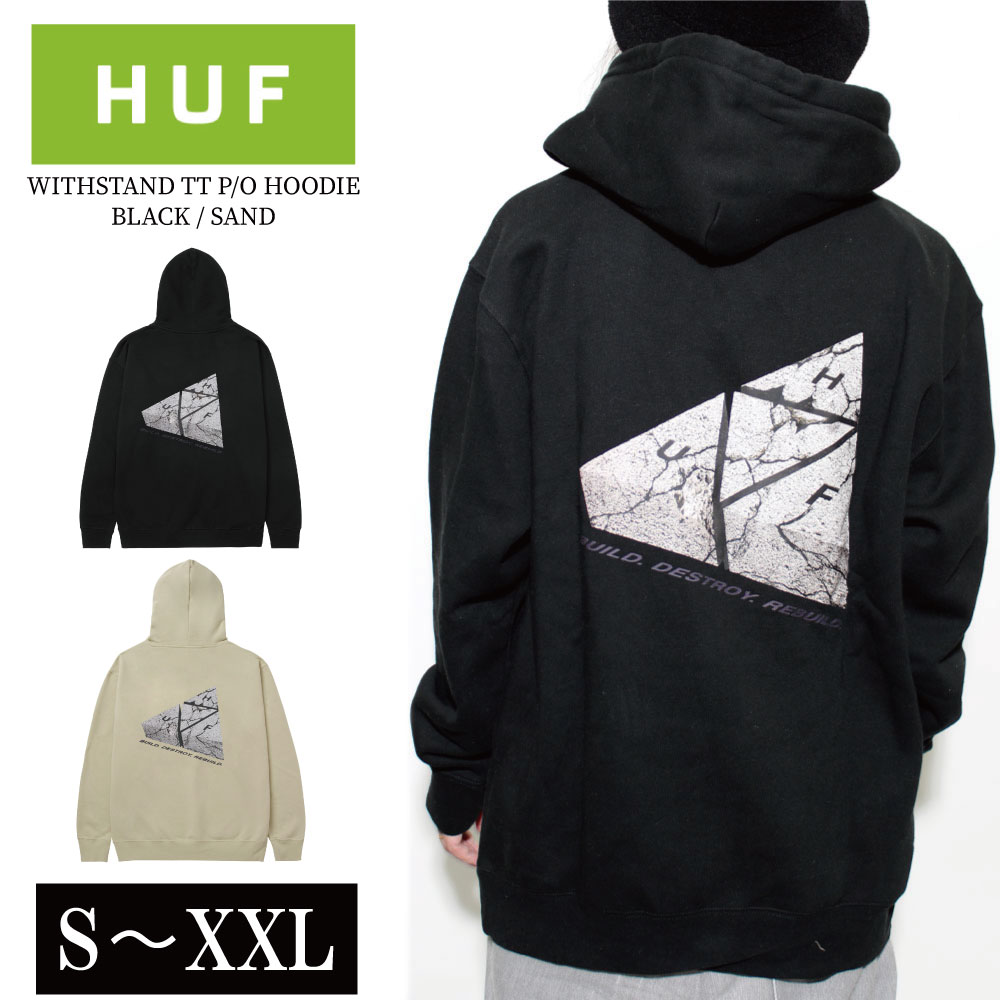 HUF ハフ トレーナー 長袖 スウェット クルーネック 全2色 S~XXL ファッション メンズ レディース 男女兼用 20代 30代 40代 50代 ストリート スケート SKATE STREET S M L XL WITHSTAND TT HOODIEトリプルトライアングル 三角 zozo town ゾゾタウン ZOZOTOWN 誕生日