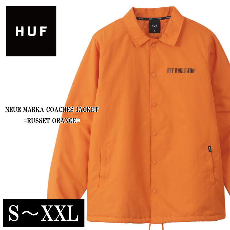 ハフ コーチジャケット メンズ HUF ハフ メンズ コーチジャケット ライトアウター 5サイズ 全2色 20代 30代 40代 大きいサイズ 新作 メンズ スケーター ファッション WORLDWIDE 大人っぽい ストリート NEUE MARK 【23:59まで限定価格!!更に送料無料!!】