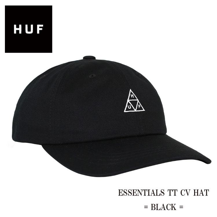 HUF ハフ ESSENTIALS TT CV HAT ハフ トリプルトライアングル 6パネル キャップ ローキャップ 定番 SUP スケート ストリート 帽子 メンズ レディース 男女兼用 ポロキャップ