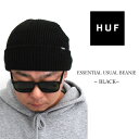 HUF ハフ ニット帽 帽子 メンズ レディース スケボー ストリート プレゼント 男 女 フリーサイズ 人気 雑誌掲載 USUAL HUF BEANIE BL...