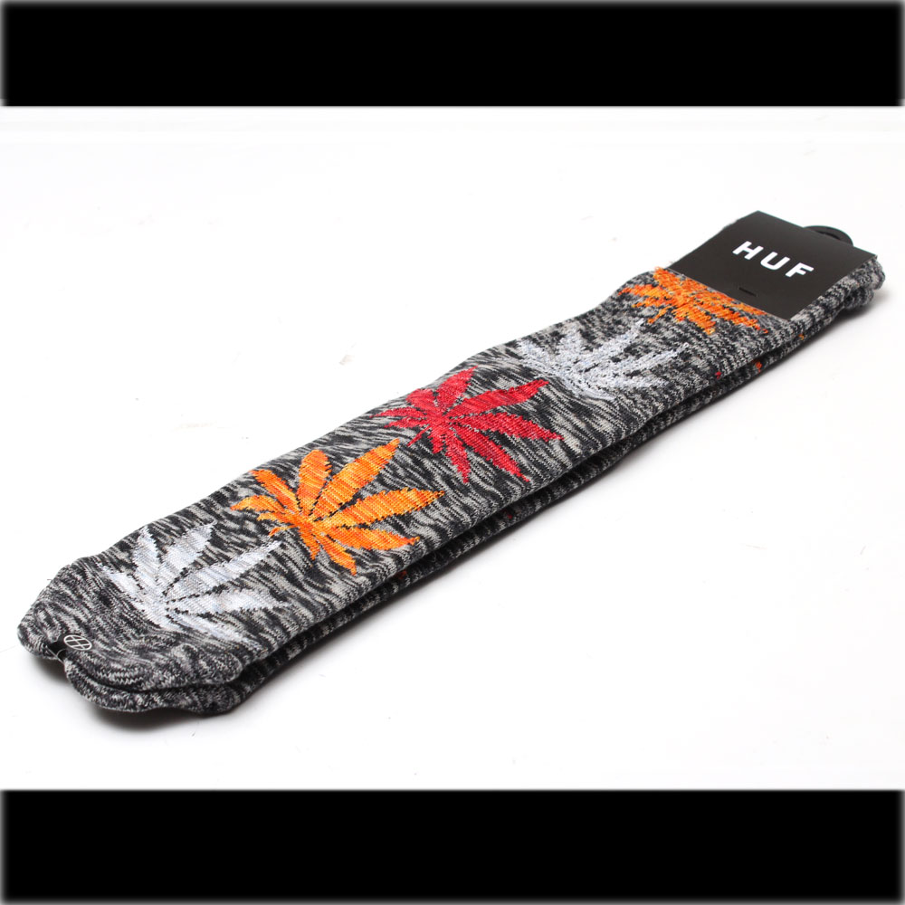 【代引き以外の購入方法でネコポス対応可能商品】HUF ハフ 靴下 FULL MERAMGE PLANTLIFE SOCKS ハフ スケート ソックス スノボー スケボー 厚手 くつ下 丈夫 男女兼用 メンズ レディース マリファナ柄 ストリート 春夏 ハーフパンツ お洒落 ギフト プレゼント