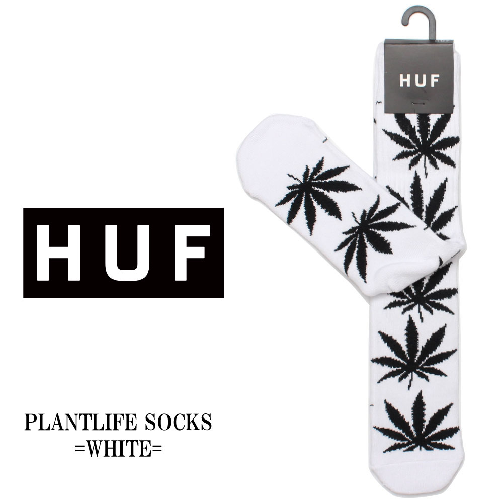 ʳιˡǥͥݥбǽʡHUF ϥ  PLANTLIFE SOCKS WHITE ϥ  å Υܡ ܡ  Ĳ  ˽  ǥ ޥե ȥ꡼ ղ ϡեѥ ޯ ե ץ쥼