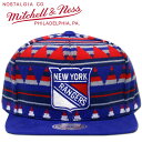 yMitchell&NesszNEW YORK RANGERS KNIT SNAPBACK CAP/~b`FAhlX{̃{fB[jbgfނŕ҂܂ꂽAACe!!`[̃J[ɍ킹J[O͖ڗԈႢ!!