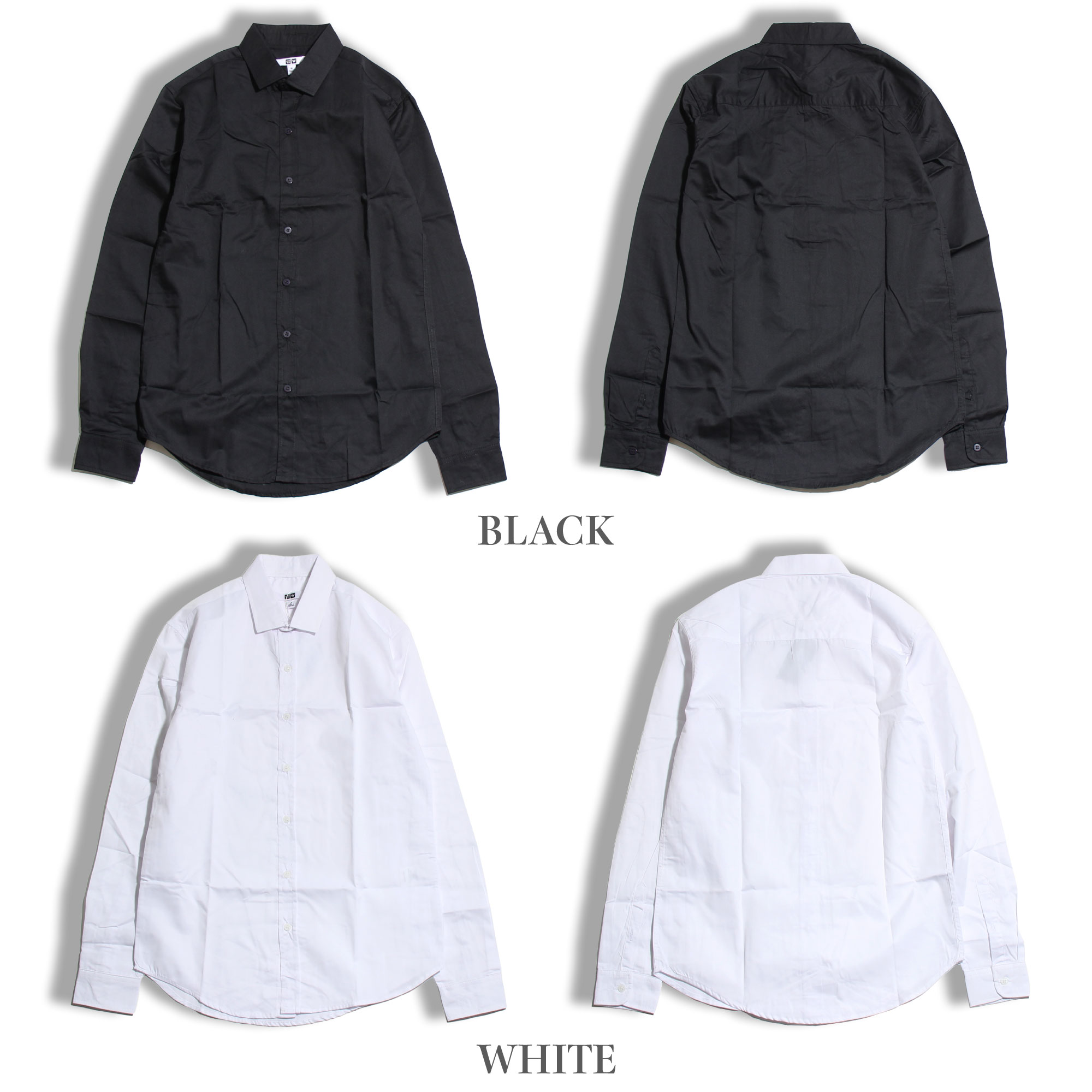 長袖シャツ 綺麗目 ファッション M L XL タイトシャツ カジュアルシャツ 10代 20代 30代 40代 50代 60代 メンズ JAKCNDABOX zozotown ゾゾタウン ZOZO TOWN 黒 白 茶色 ベージュ ヌーディーカラー 襟付き 4COLOR 男性 海外買付 インポート カニエウエスト ファッショニスタ 3