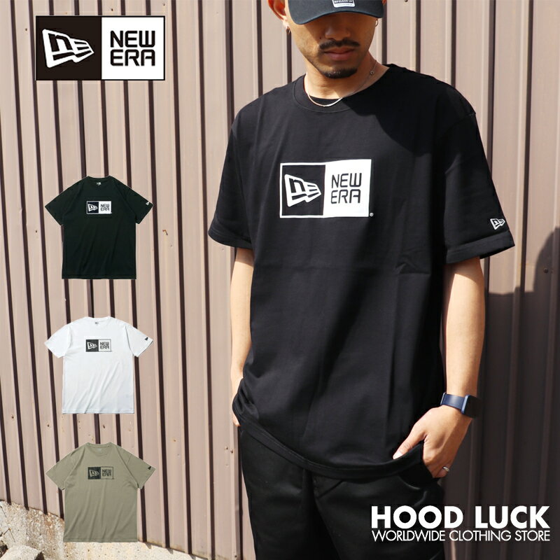 ニューエラ Tシャツ ボックスロゴ NEW ERA コットン Tシャツ ベーシックニューエラー シャツ 夏 定番 ロゴ VS 帽子 キャップ ステッカー 半袖 夏 メンズ レディース