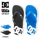 DC SHOES ビーチサンダル ビーサン キッズサイズ ロゴ プリント サンダル 子供用 男の子 幼稚園児 保育園児 小学生