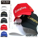 メッシュ キャップ COMPTON スナップバック 帽子 ストレイト アウタ コンプトン B系 HIPHOP ストリート ギャング ローライダー ICE CUBE メンズ レディース