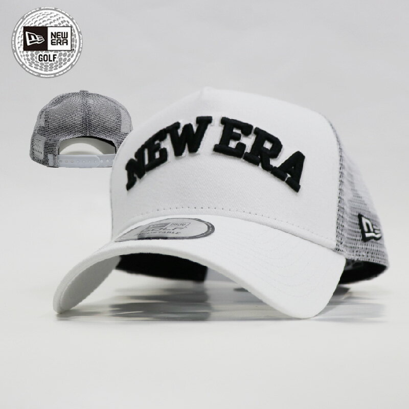ニューエラ 帽子（メンズ） ニューエラ ゴルフ メッシュキャップ NEW ERA GOLF キャップ メッシュ 帽子 ぼうし ロゴ ホワイト ラウンド 夏 スポーツ アウトドア 通気性抜群 紫外線対策 ロゴ ニューエラー ぼうし