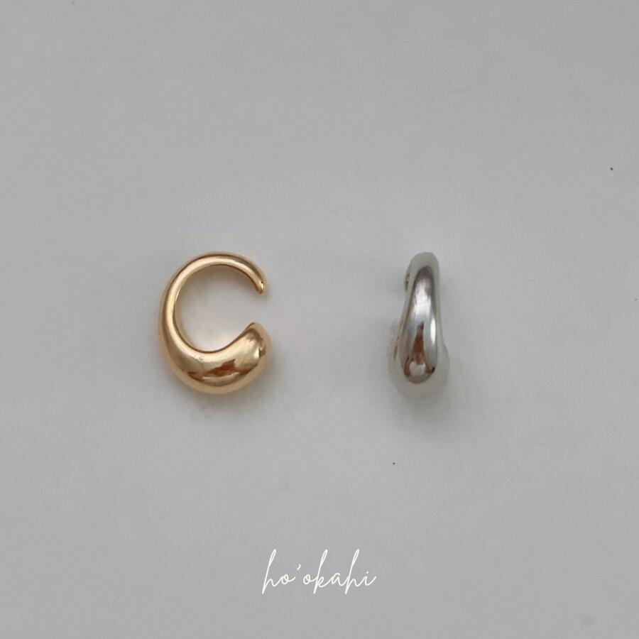 【2カラー】【シンプル イヤーカフ】【片耳】レディース メンズ パール イヤカフ イヤリング 軟骨 シンプル メタリック 可愛い ゴールド シルバー 幅広 シンプル 重ね着け 重ね付け トレンド カジュアル 華やか お洒落 おしゃれ 上品 小ぶり プレゼント ギフト