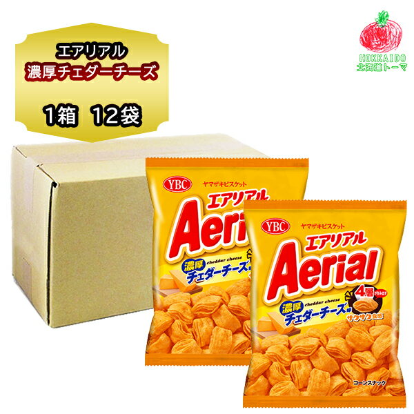 ヤマザキビスケット エアリアル 濃厚 チェダーチーズ 味 65g × 12袋入り 1箱 スナック菓子 詰め合わせ コーンスナック 菓子 チーズ 風味 スナック ...