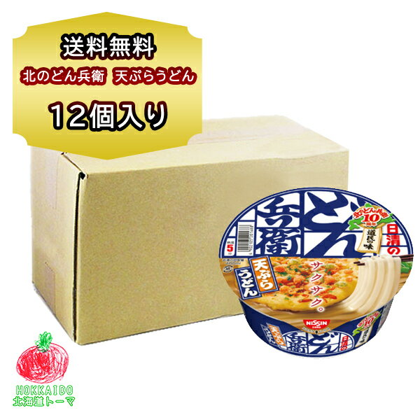 カップ麺 そば 日清 北の どん兵衛 天ぷら うどん 1箱 12食入り 北海道限定 ご当地 カップ麺 箱買い カップめん ギフト お土産 備蓄用 非常食 防災 買い置きのサムネイル